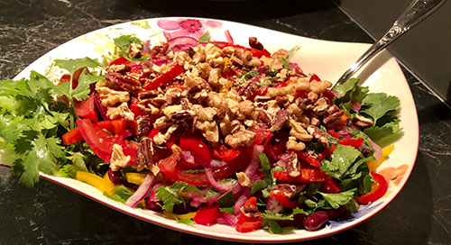 Georgisk salat -Tbilisi - Georgisk salat