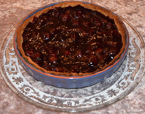 Kirsebærpai i paiform - cherry pie