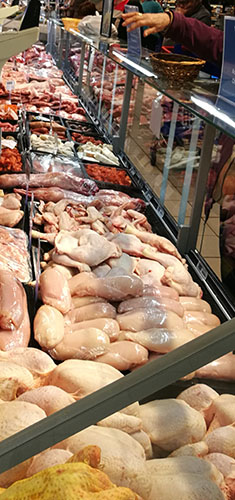 kjøttdisken i nærbutikken