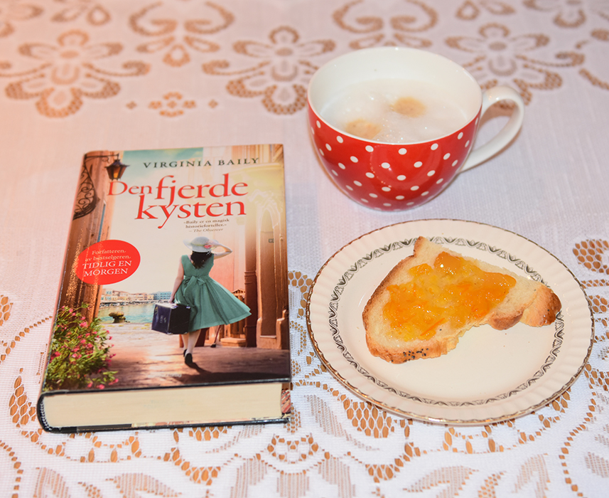 Baily,Virginia (2018) «Den fjerde kysten» Bastion forlag og Appelsin- og pæremarmelade på Hvetebrød i dobbel flette Appelsin - og pæremarmelade Ingredienser: 2 Appelsiner 3 ½ dl Vann 3 ½ dl Sukker 1½ kg Pærer 3 ss Sitron saft