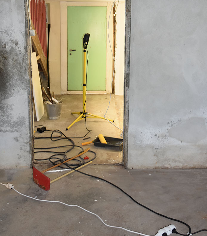 vårt - Garten, Trøndelag -- og det er klart for maling, nytt gulv, nye vegger mm