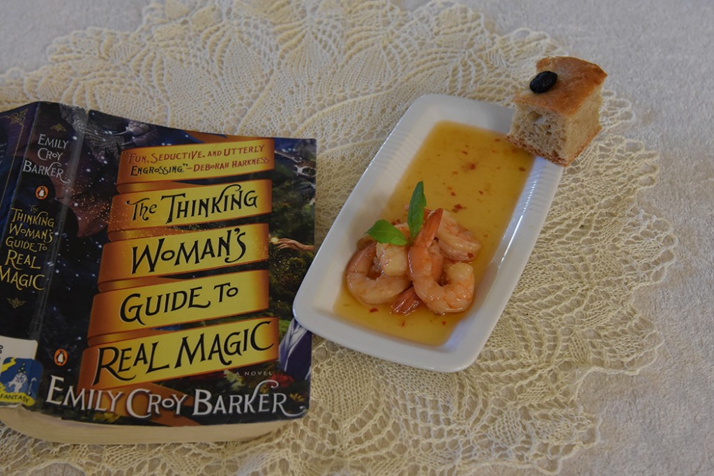Baker, Emiliy Croy (2014) «The thinking woman’s guide to real magic», Penguin books OG Odds Reker stekt med hvitløk, sursøt saus og chili Ingredienser: Scampi (ukokte) 1 ½ dl Olje (oliven) 6 fedd Hvitløk (Skivet) 3 Chili (tørkete) 6 ss Sweet-chilisaus https://heidisboble.no/ @heidisboble