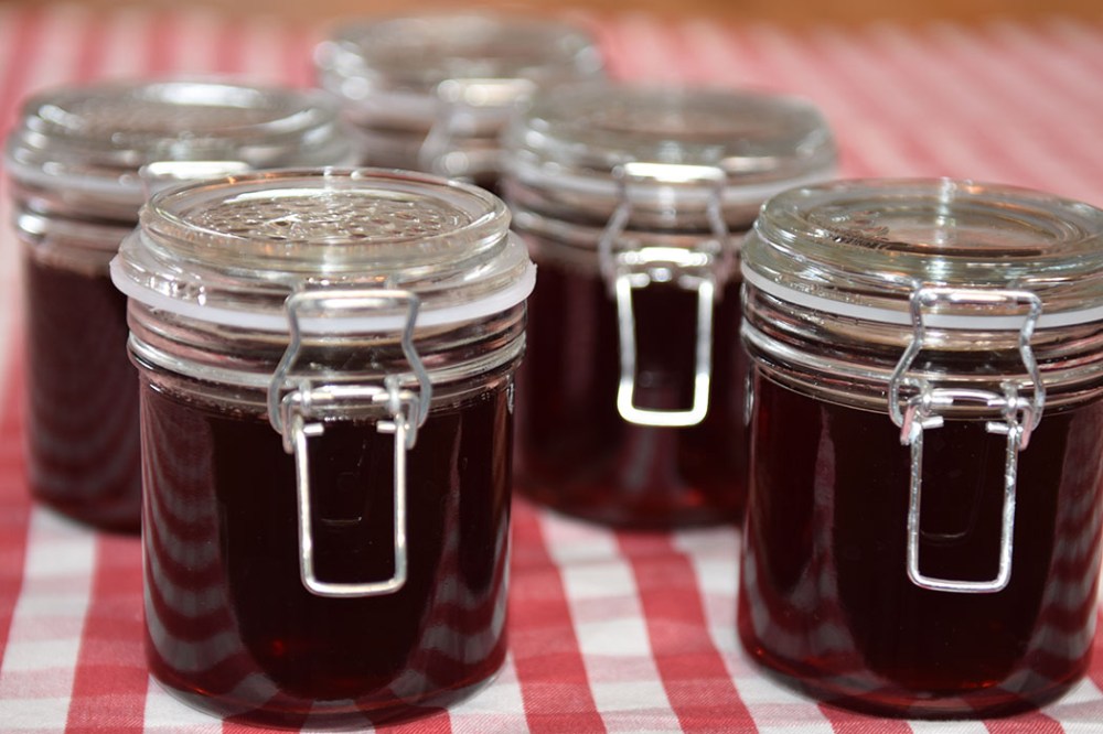 Ripsgele Ingredienser: 1 kg Rips (godt modne) 2 dl Vann 1 kg Sukker (pr. liter saft) https://heidisboble.no/ @heidisboble