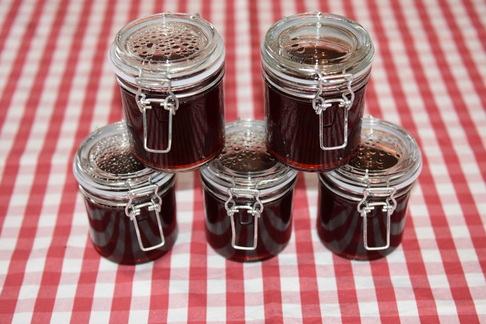 Ripsgele Ingredienser: 1 kg Rips (godt modne) 2 dl Vann 1 kg Sukker (pr. liter saft) https://heidisboble.no/ @heidisboble