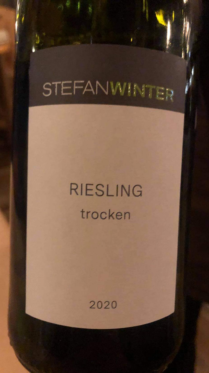 Weingut Winter Riesling Trocken 2020 Restaurant Troll Fosenkaia 4A, 7010 Trondheim, Norge https://heidisboble.no/ @heidisboble