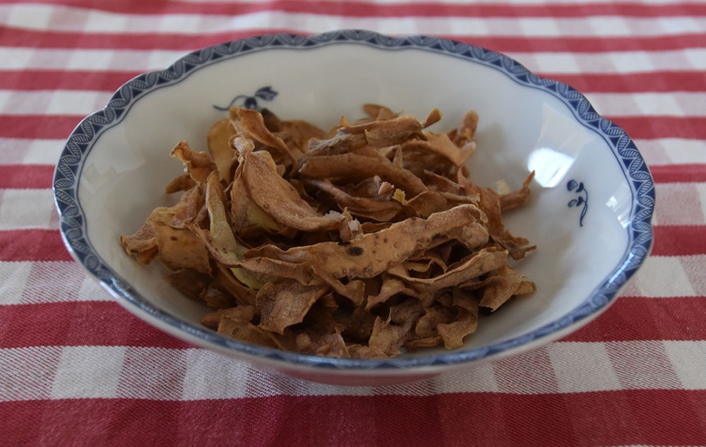 "Fritert"potetskall Ingredienser: Potetskall Salt https://heidisboble.no/ @heidisboble