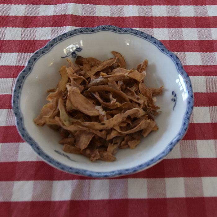 "Fritert"potetskall Ingredienser: Potetskall Salt https://heidisboble.no/ @heidisboble