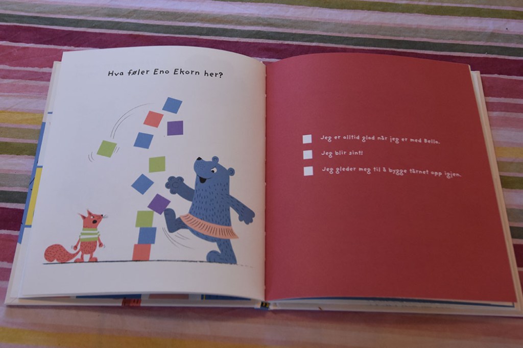 Moseng, Elisabeth (2023) «Hei, Følelse!», Vigmostad Bjørke https://heidisboble.no/ @heidisboble