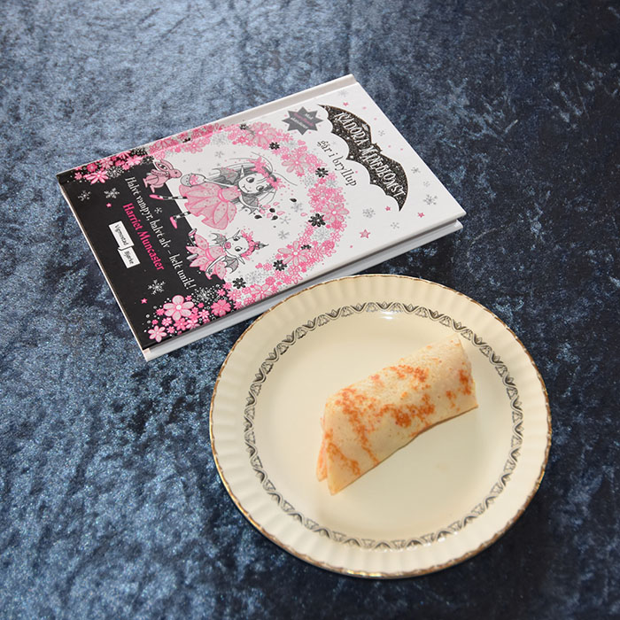 Muncaster, Harriet (2023) «Isadora Måneblomst går i bryllup», Vigmostad Bjørke og Frokostpannekaker Ingredienser: 2 Egg 6 dl Melk 3 dl Hvetemel Smør www.heidisboble.no @heidisboble