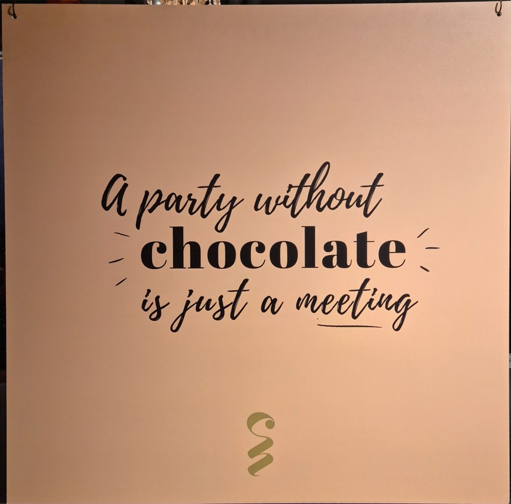 Chocolate Nation, Koningin Astridplein 7, 2018 Antwerpen, Belgia Bilde tatt 20250417 @heidisboble heidisboble.no