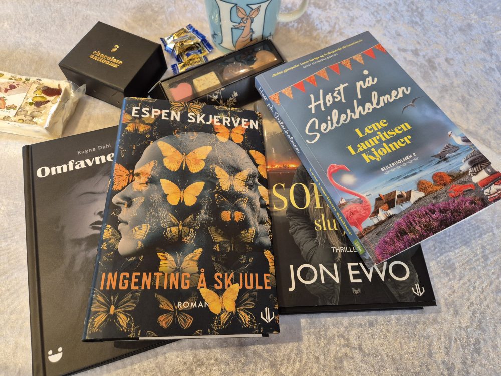 Skjerven, Espen (2025) Ingenting å skjule. Forlagshuset i Vestfold Dahl, Ragna (2025) Omfavnelsen. Forlagshuset i Vestfold Ewo, Jon (2025) Sorg er en slu jævel. Forlagshuset i Vestfold Kjølner, Lene Lauritsen (2025) Høst på Seilerholmen. Fagervik forlag Heidisboble.no @heidisboble